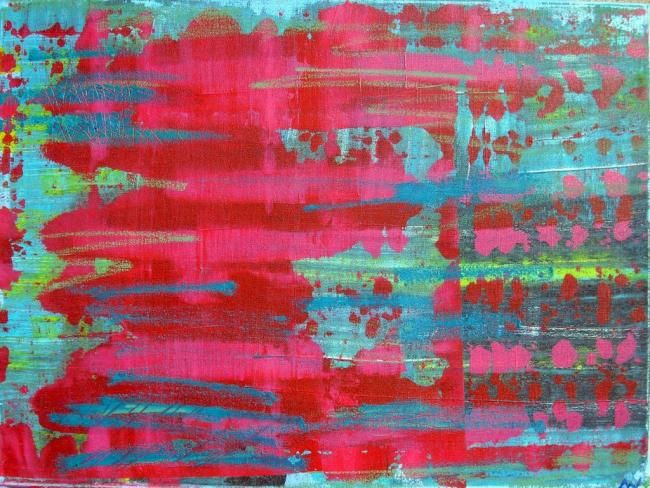 Malerei mit dem Titel "Drops" von Isabel Hermano, Original-Kunstwerk, Öl