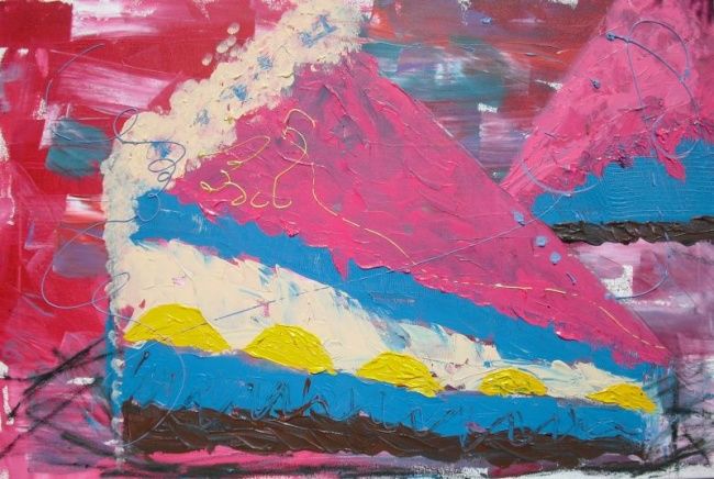 Malerei mit dem Titel "La dolce vita" von Isabel Hermano, Original-Kunstwerk, Öl