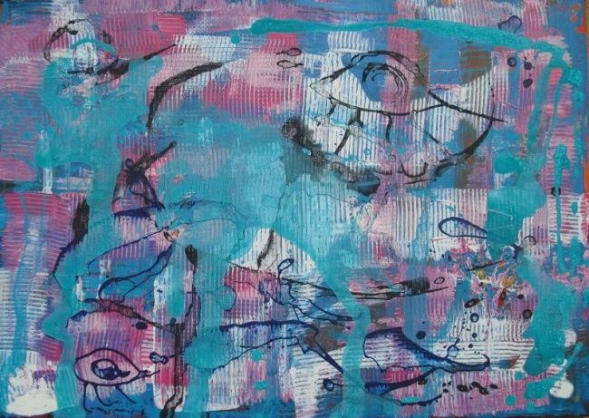 Malerei mit dem Titel "Open your eyes" von Isabel Hermano, Original-Kunstwerk, Öl