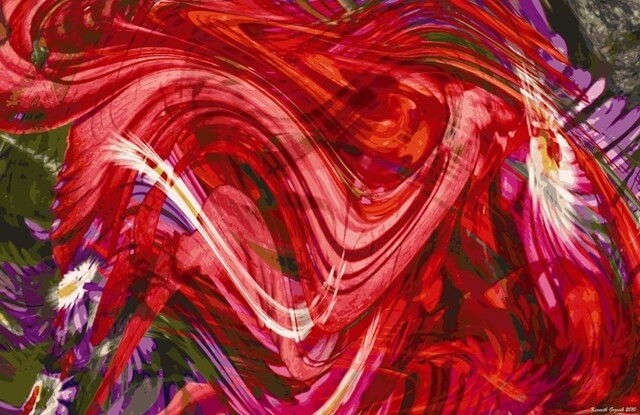 Digital Arts titled "Rhythms of Spring #…" by Ken Grzesik, Original Artwork, Digital Painting