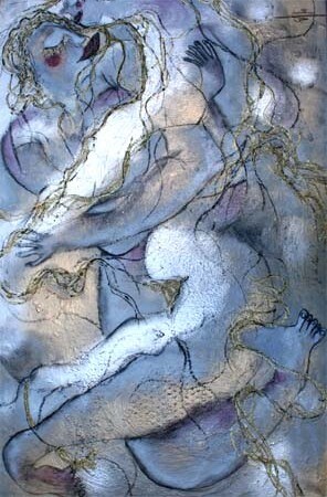 Peinture intitulée "Je de Nous" par Emilie Teillaud, Œuvre d'art originale