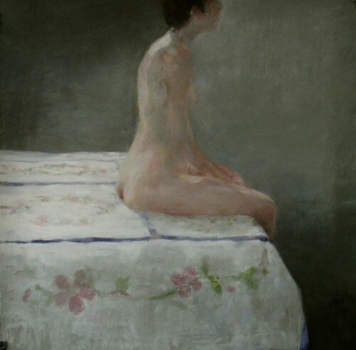 Drawing titled "se retrouver...seule" by Mathieu Weemaels, Original Artwork, Pastel