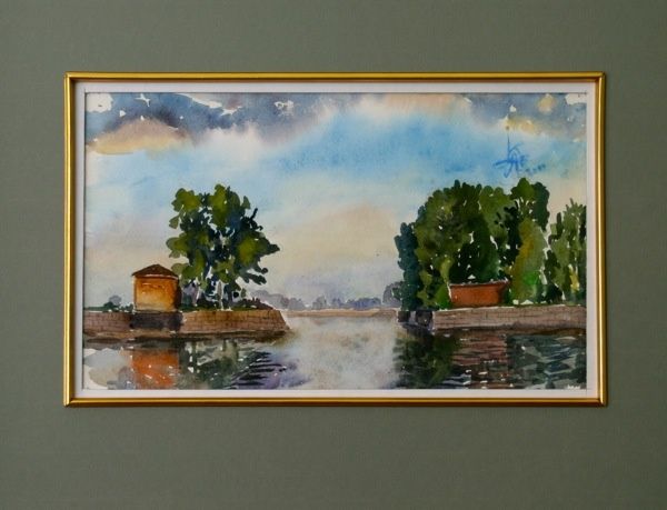 Painting titled "kronshtadt, russia" by Alexey Kriventsov, Original Artwork