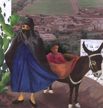 「maroc 5」というタイトルの絵画 Sandrine Javaryによって, オリジナルのアートワーク