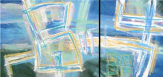 Painting titled "Visione" by Annalisa Picchioni, Original Artwork