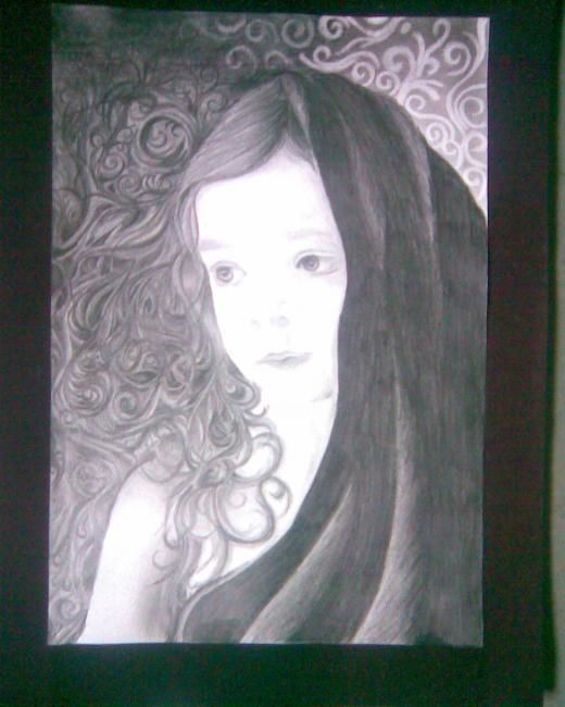 Drawing titled "She" by Daya, Original Artwork, Other