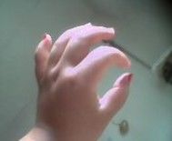 Painting titled "hand.jpg" by Fornia, Original Artwork