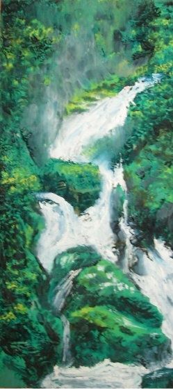 Painting titled "Life goes On..." by Akber Sami, Original Artwork