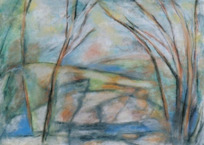 Painting titled "Home of Cezanne" by Gregg Simpson, Original Artwork, Oil