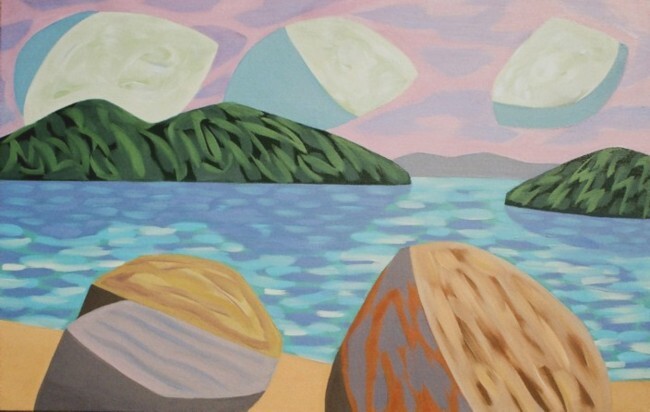Painting titled "Summer Days" by Gregg Simpson, Original Artwork, Oil