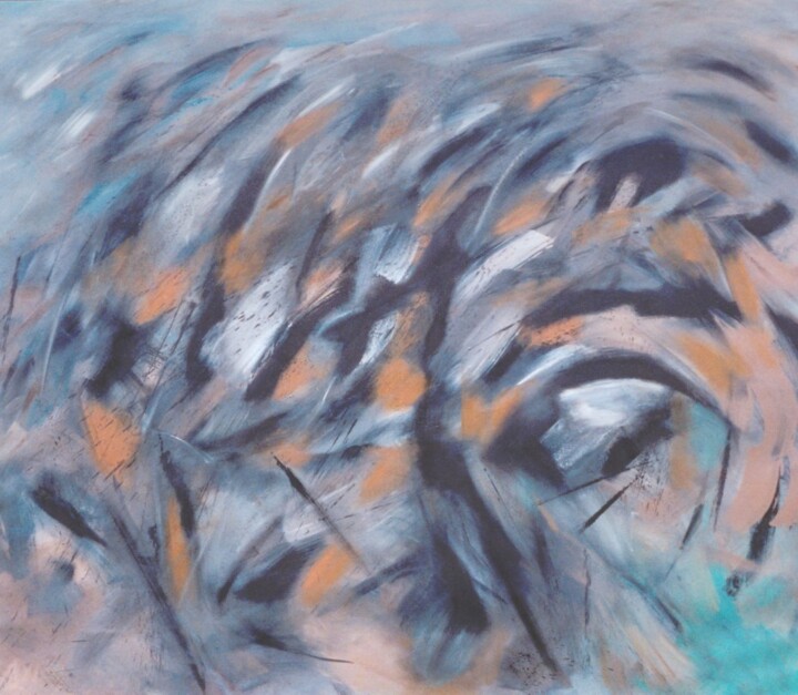 Painting titled "Radical Markings" by Gregg Simpson, Original Artwork, Oil Mounted on Wood Stretcher frame