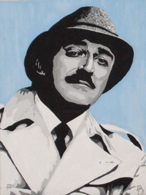 Painting titled "Clouseau" by Davo, Original Artwork
