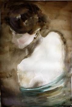 Malerei mit dem Titel "Woman" von Monika, Original-Kunstwerk