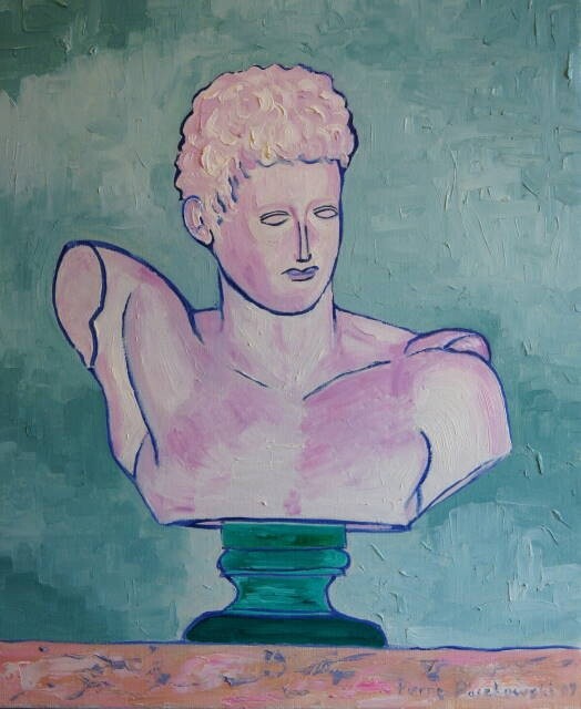 Peinture intitulée "Appollon rose" par Pierre Paszkowski, Œuvre d'art originale, Huile