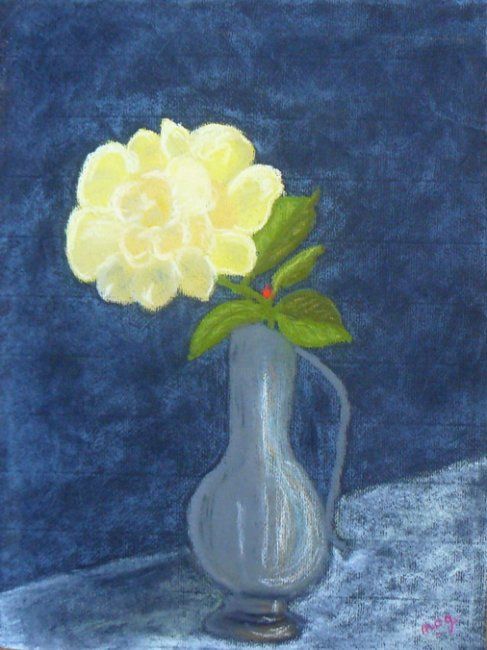 Peinture intitulée "Soliflore" par Mog, Œuvre d'art originale, Pastel