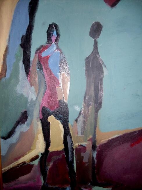 Painting titled "you and me in my dr…" by Ariani, Original Artwork
