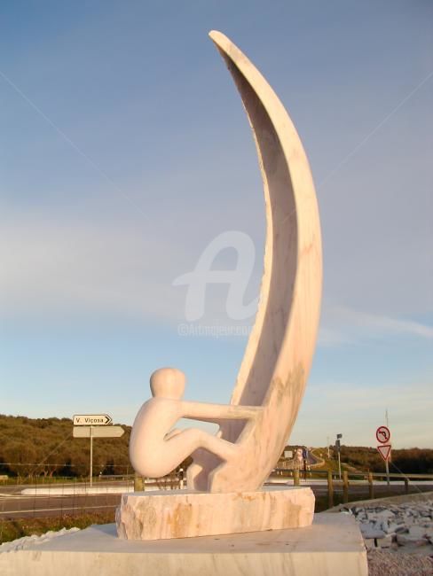 homen do leme 雕塑, 0.7x0.3 in