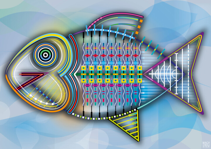 Fish, Constructed | Fisch, construiert | poisson, construit 数字艺术
