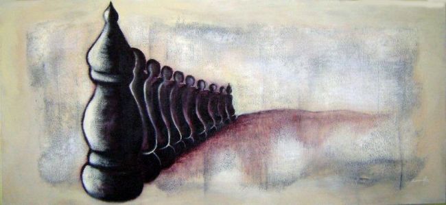 "Cerca del Poder" başlıklı Tablo Eduardo Yanes Hidalgo tarafından, Orijinal sanat, Akrilik