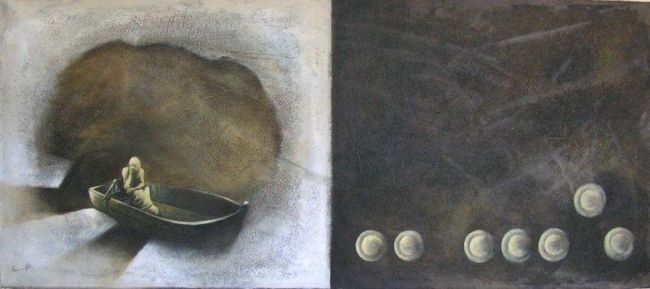 "Fuera de juego nunca" başlıklı Tablo Eduardo Yanes Hidalgo tarafından, Orijinal sanat