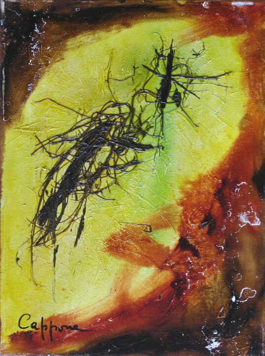 Homme ou Bete - Man or Animal 绘画, 15.8x11.8 in