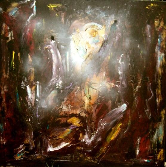 Peinture intitulée "L'inévitable erranc…" par Bruno Briatte, Œuvre d'art originale