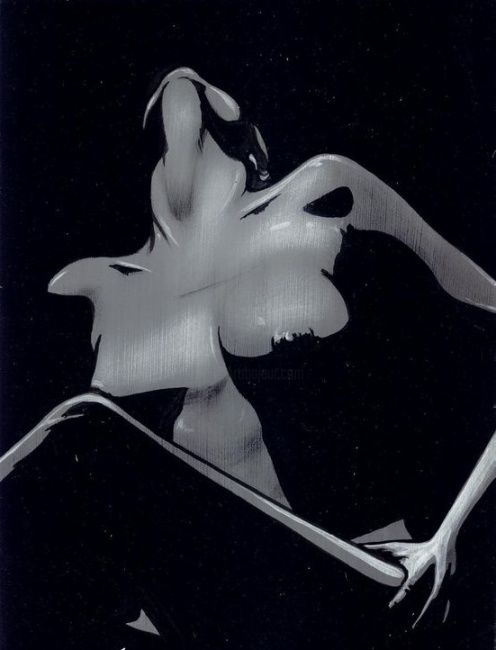Painting titled "Ombre et lumière 1" by Jori Johnson, Original Artwork