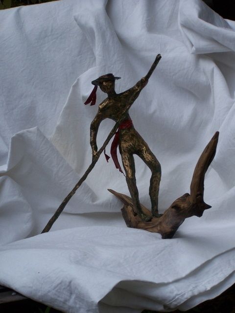 Sculpture intitulée "Au fil de l'eau...…" par Anne-Frédérique Ferret, Œuvre d'art originale