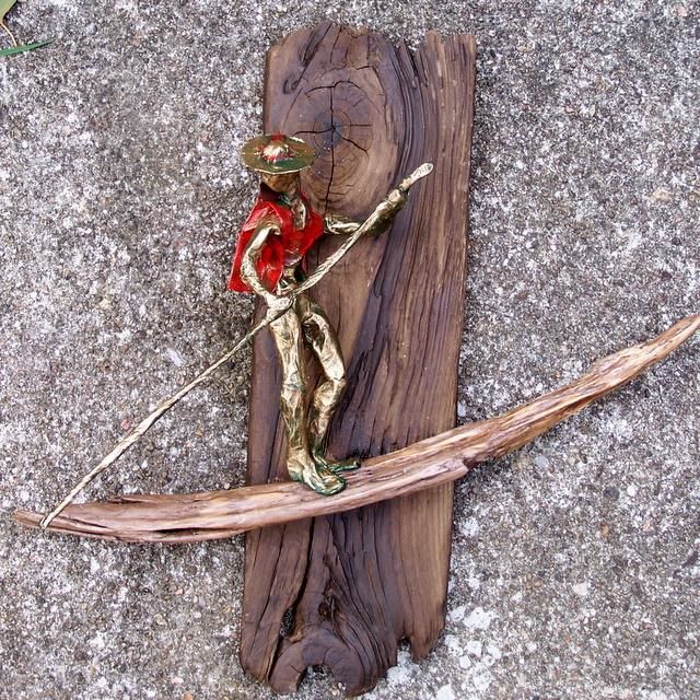 Sculpture intitulée "Au fil de l'eau...…" par Anne-Frédérique Ferret, Œuvre d'art originale, Papier