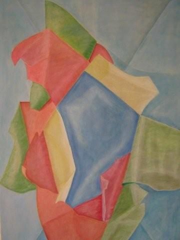 Painting titled "Abstraction" by Mohamed Abdaimi, Original Artwork