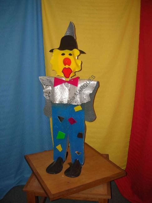 L'Auguste (côté pile) - Le Clown blanc (côté face) 雕塑, 45.3x19.7 in