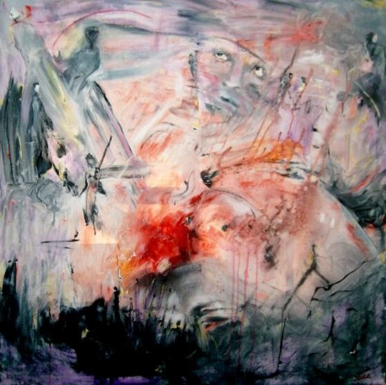Peinture intitulée "Les fortes pensées." par Bruno Briatte, Œuvre d'art originale