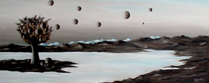 绘画,  16.9x41.3 in 