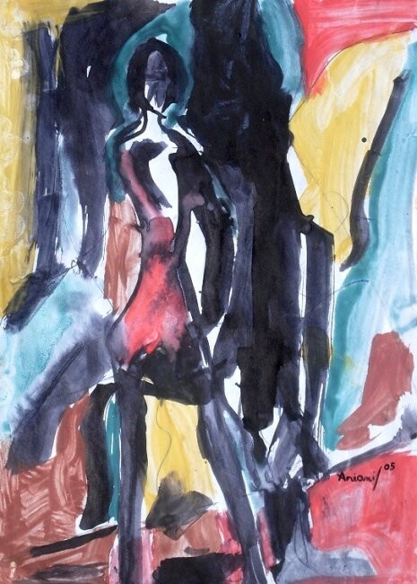 Painting titled "wait for u" by Ariani, Original Artwork