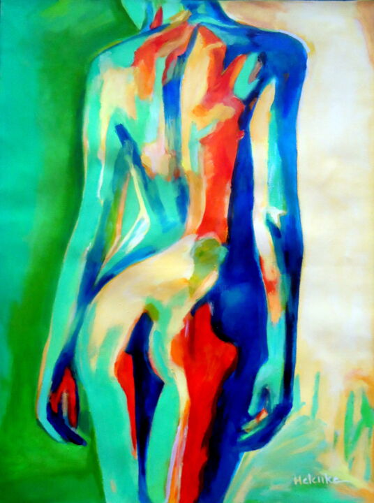 "Quiet nude" 绘画, 26.4x19.7 in