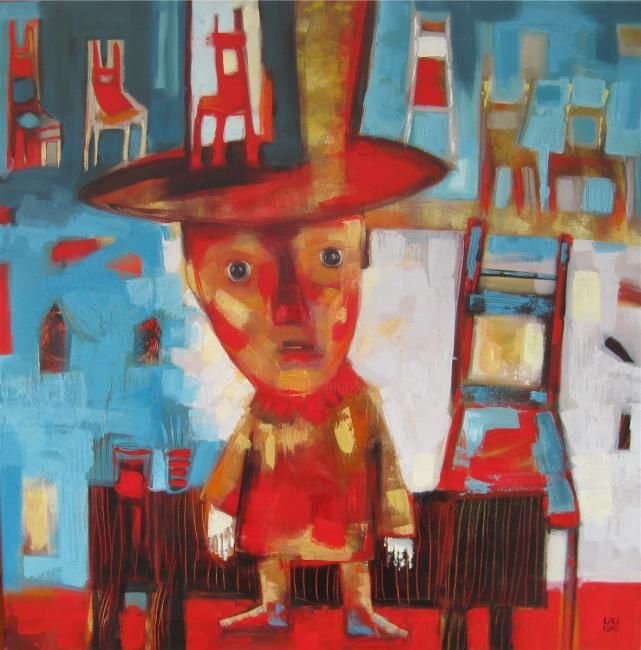 「fin de partie」というタイトルの絵画 Galerie Les Pouces-Piedsによって, オリジナルのアートワーク