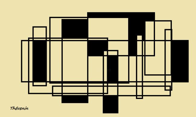 Arts numériques intitulée "Architecte 6" par Arnaud Thévenin, Œuvre d'art originale, Peinture numérique