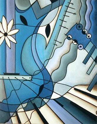 Musicais 绘画, 39.4x31.5 in