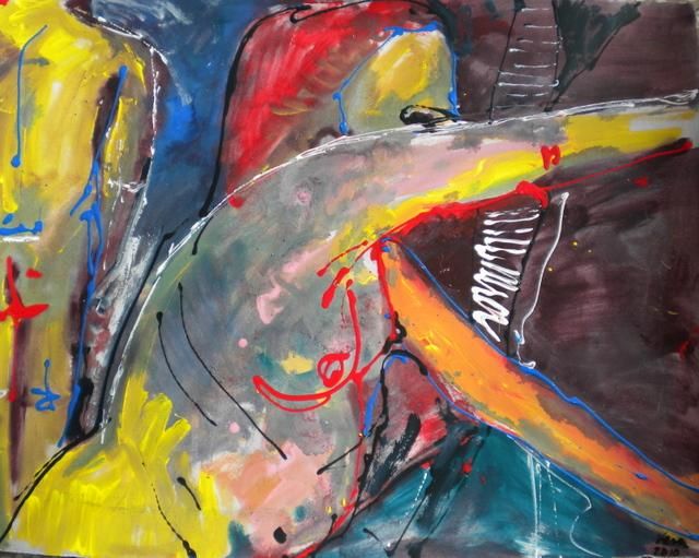 Painting titled "The dance" by Vera, Original Artwork, Oil