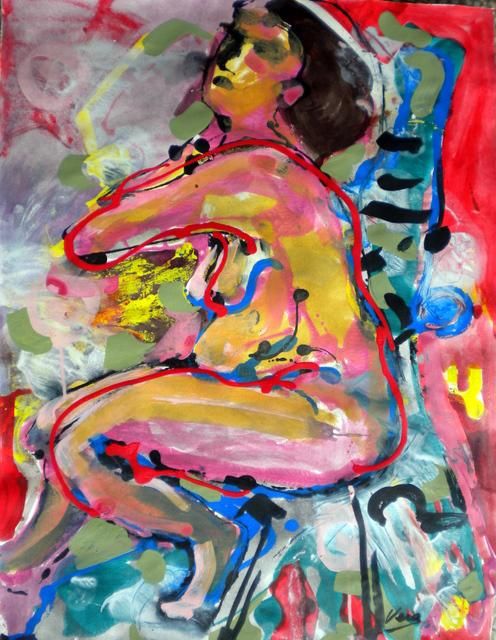 Painting titled "Daydreaming no.2" by Vera, Original Artwork, Oil