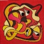 "dominantes rouges/j…" başlıklı Tablo Les Arts Pigmentés tarafından, Orijinal sanat