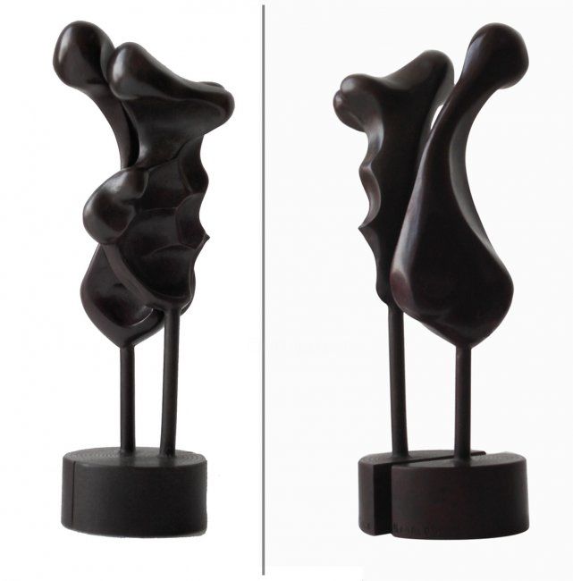 Sculpture intitulée "fusion II" par Turzo, Œuvre d'art originale, Métaux