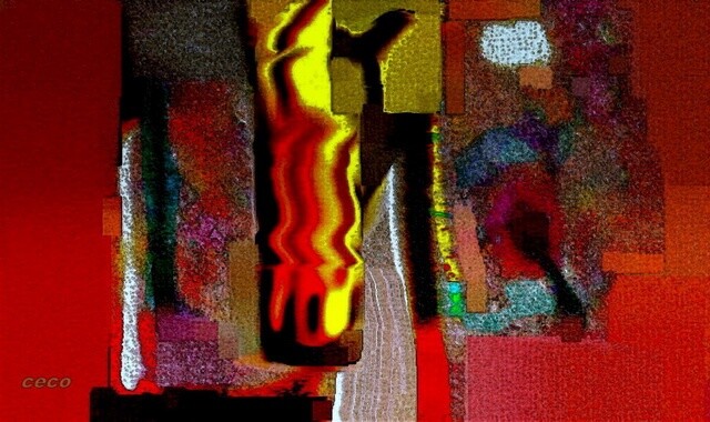 Digitale Kunst getiteld "April in Paris" door Zvetan Mumdgiev, Origineel Kunstwerk, Digitaal Schilderwerk