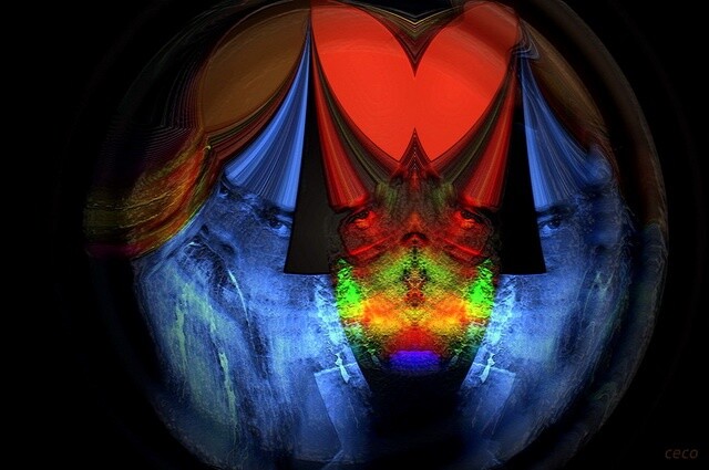 Digitale Kunst getiteld "Everybody" door Zvetan Mumdgiev, Origineel Kunstwerk, Digitaal Schilderwerk