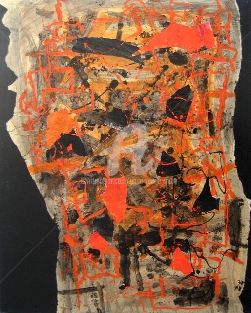 Peinture intitulée "sans titre" par Anne-Marie Mary, Œuvre d'art originale