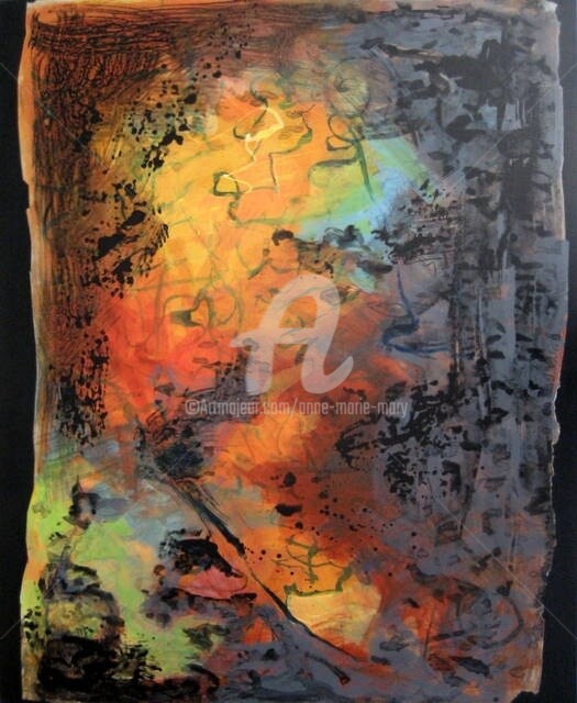 Peinture intitulée "sans titre" par Anne-Marie Mary, Œuvre d'art originale