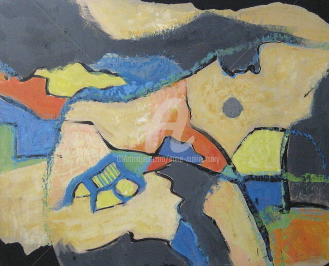 Peinture intitulée "sans titre" par Anne-Marie Mary, Œuvre d'art originale