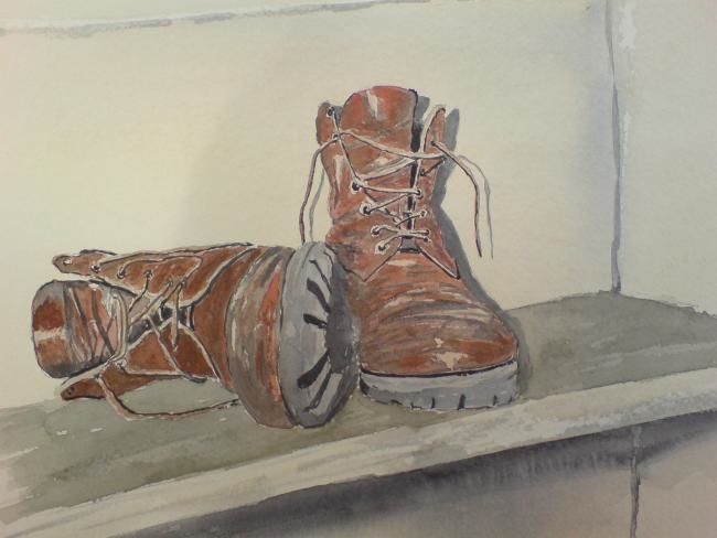 Painting titled "At Rest" by Andy Davis, Original Artwork, Oil