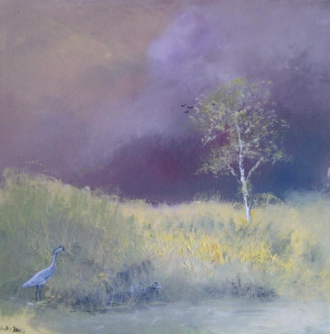 Painting titled "Herons Ghyll" by Andy Davis, Original Artwork, Oil