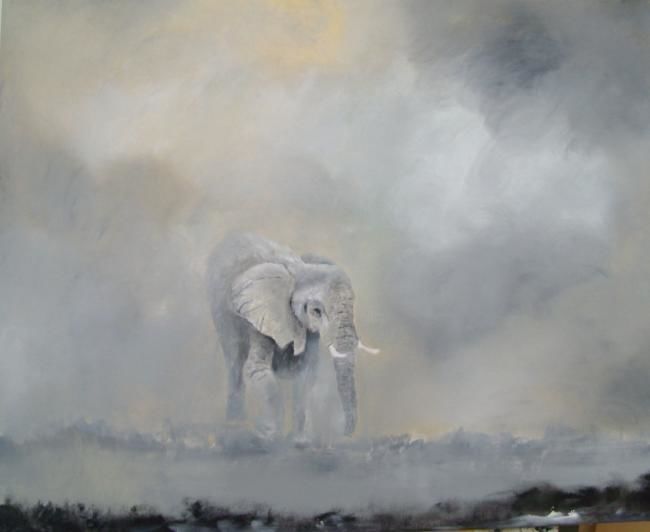 Painting titled "Out of the Dust" by Andy Davis, Original Artwork, Oil